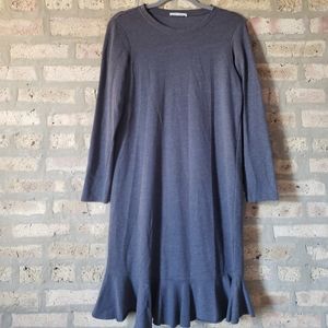 Gray Zara Sweatshirt Dress